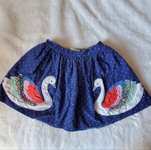 Mini Boden Floral and Blue Skirt